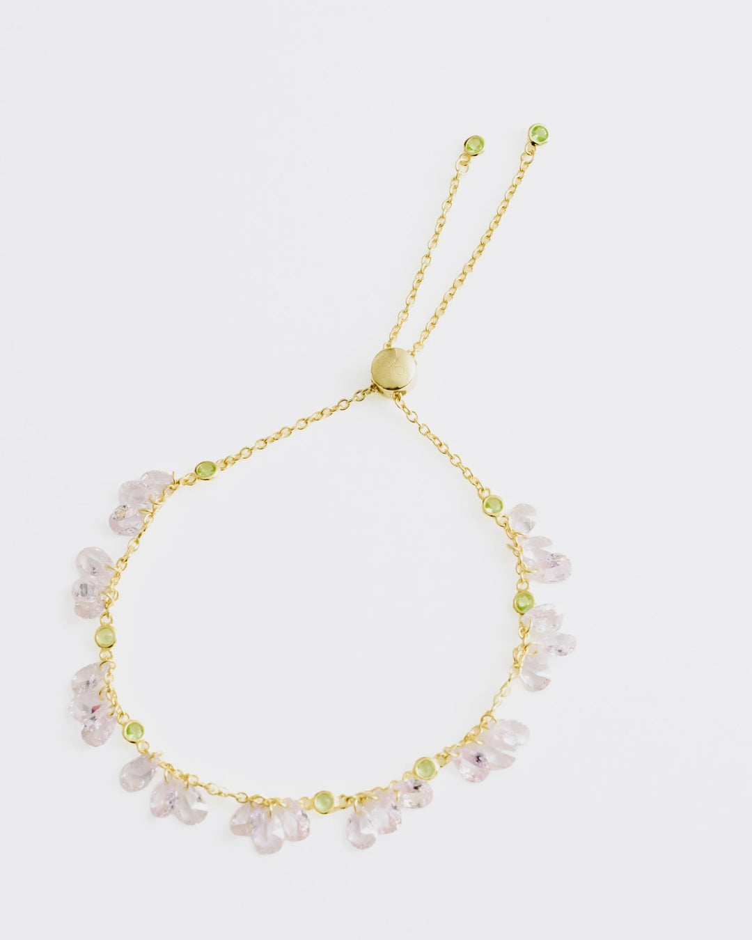 Bracciale Rosè con Zirconie a Goccia Pendenti