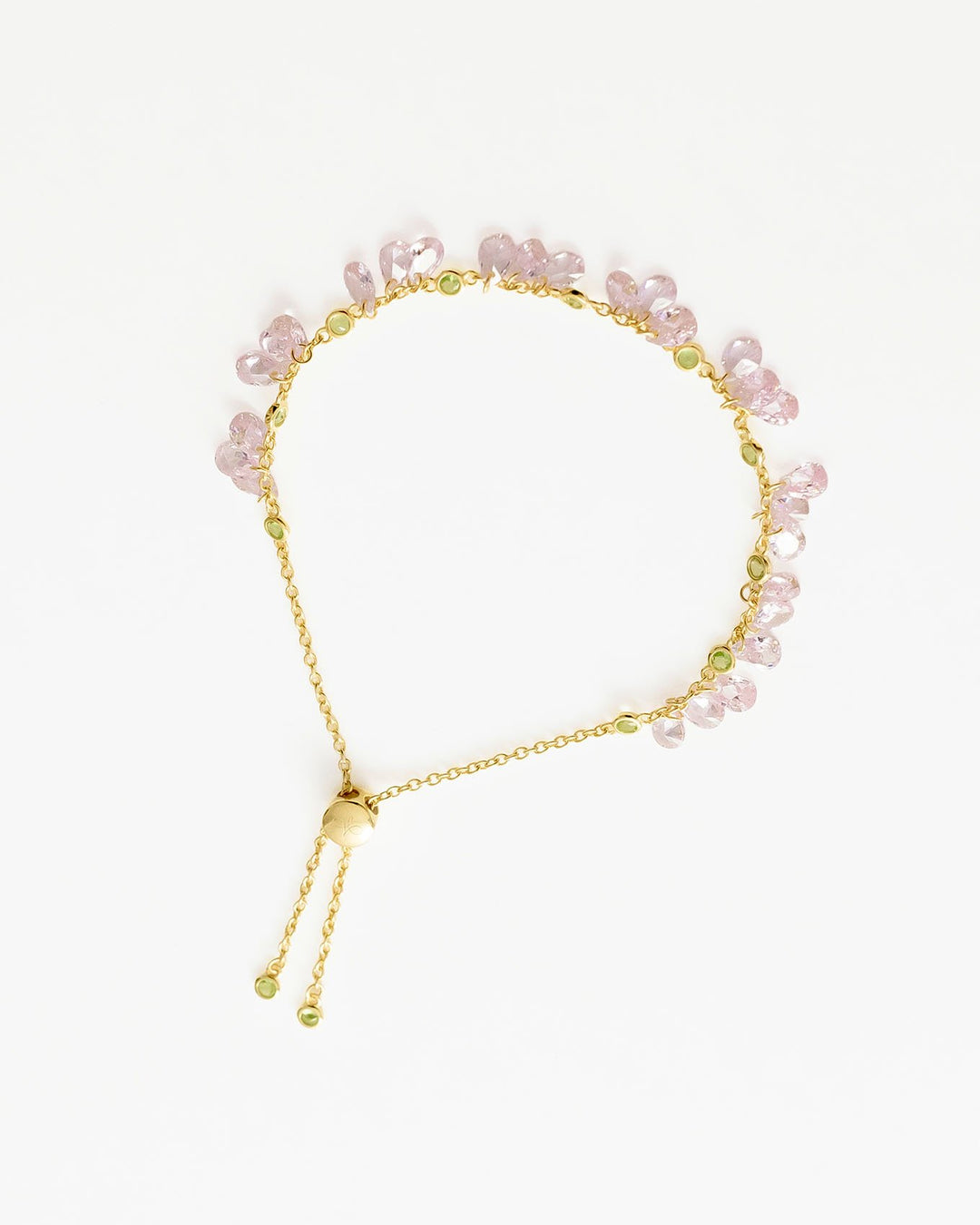 Bracciale Rosè con Zirconie a Goccia Pendenti