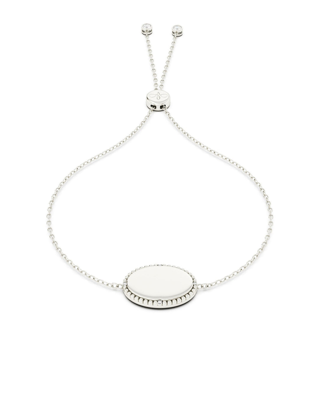 bracciale slider personalizzabile con incisione argento