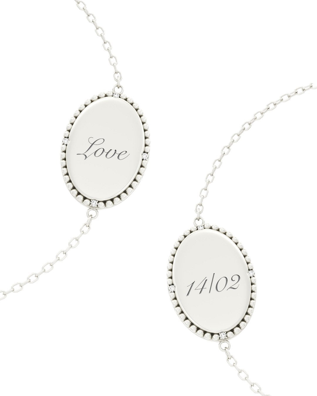 bracciale slider personalizzabile con incisione argento