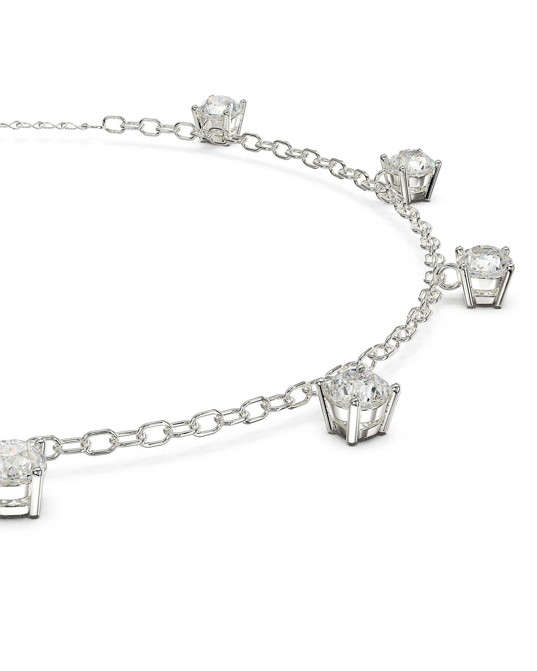 bracciale zirconia bianco argento laterale
