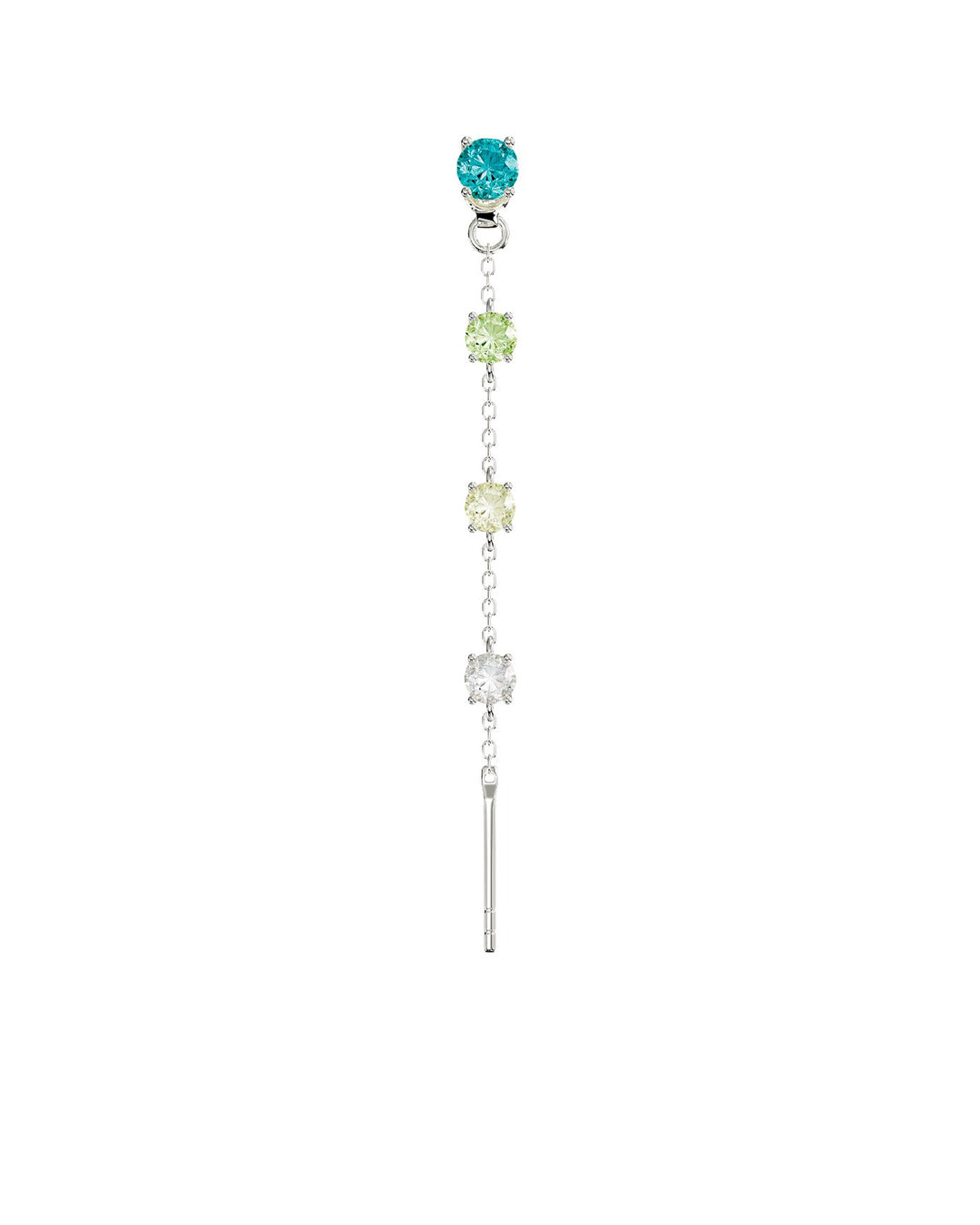 orecchino pendente charmi turchese in argento con farfallina intercambiabile