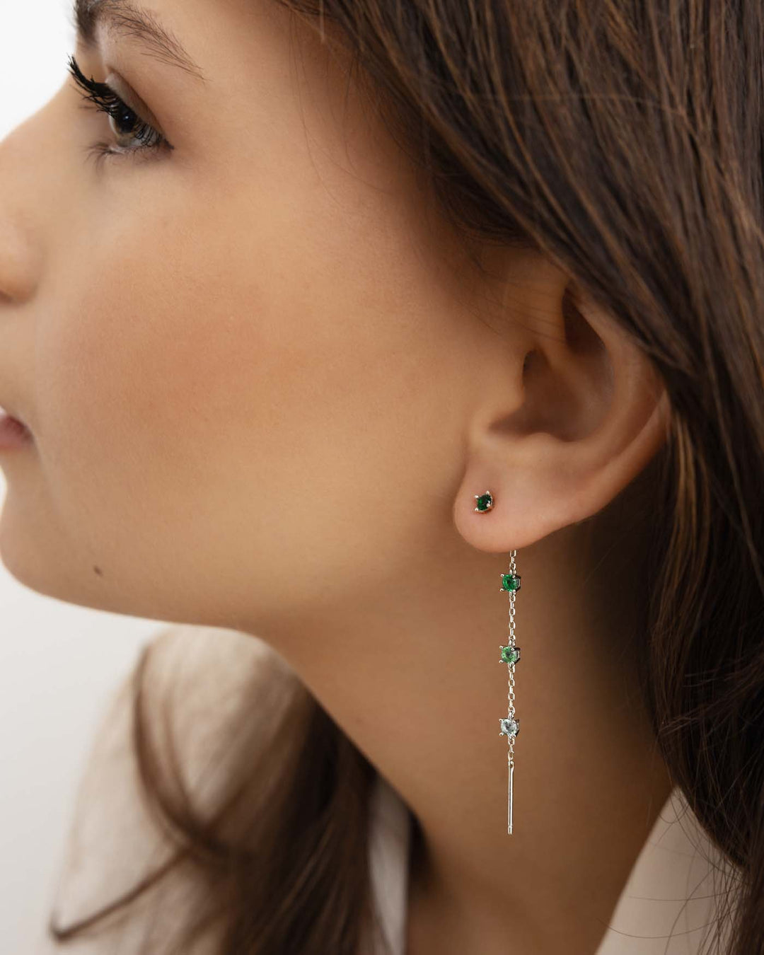 charmi luce argento verde indossato su modella