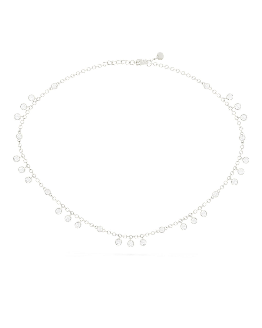 choker brilliance argento con pendenti