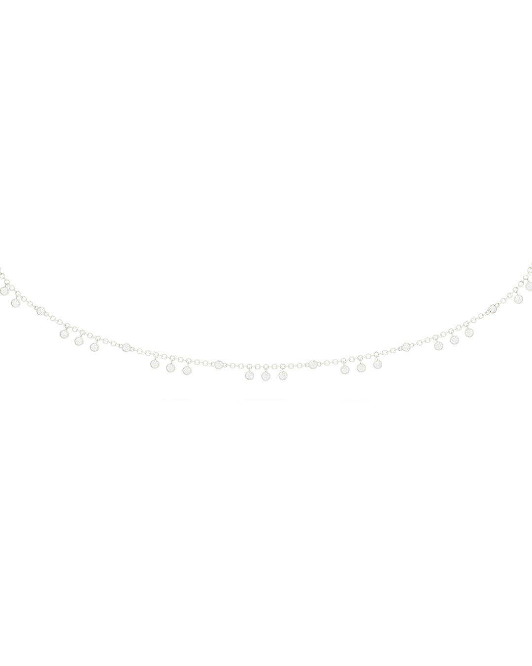 dettaglio del choker brilliance con pendenti argento