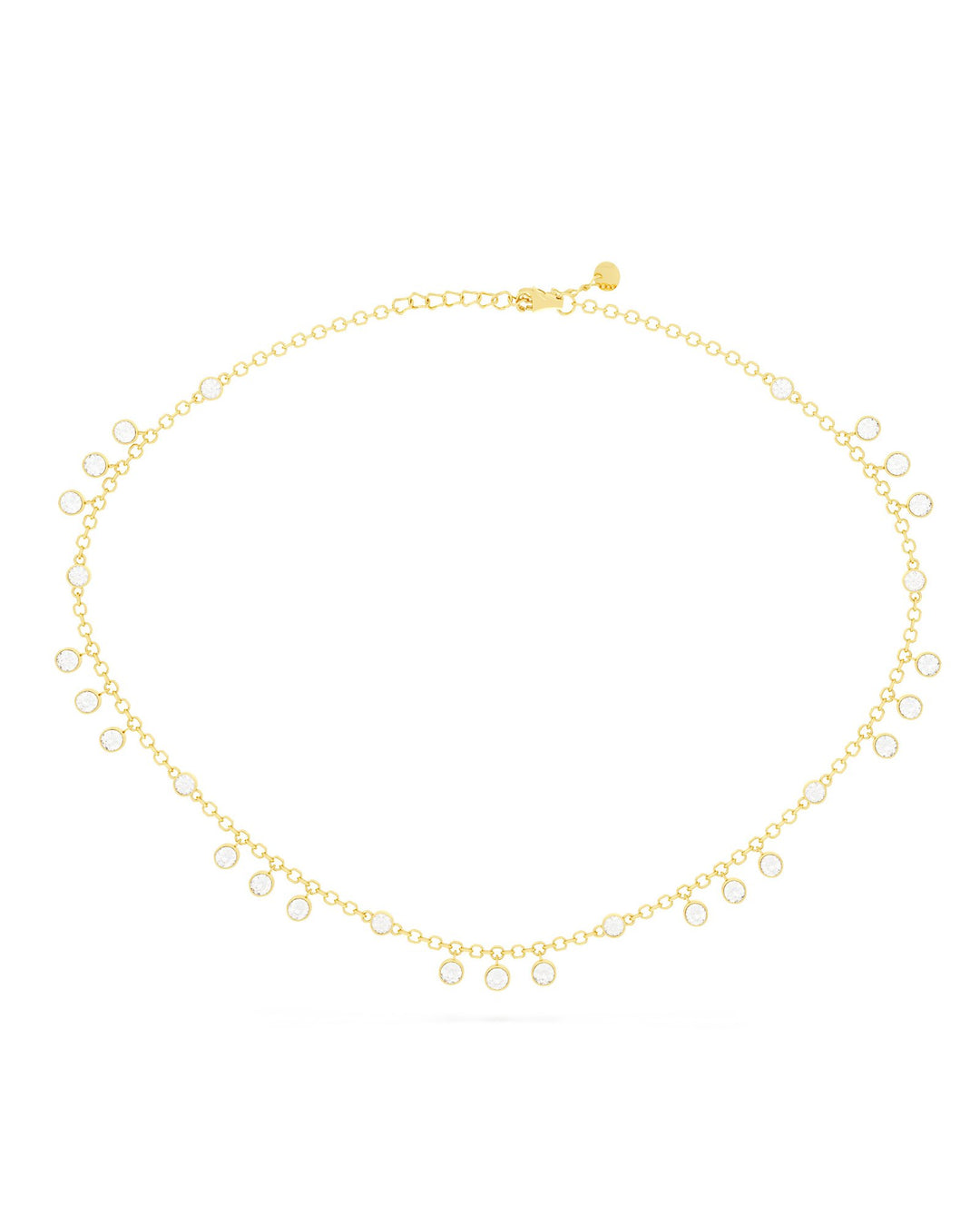 choker brilliance placcato oro con pendenti