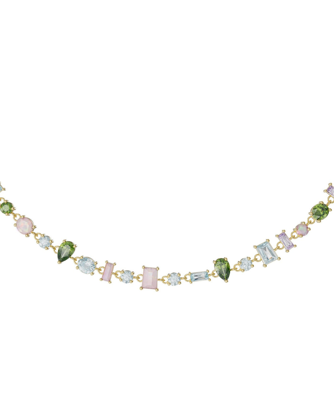 choker con pietre colorate oro