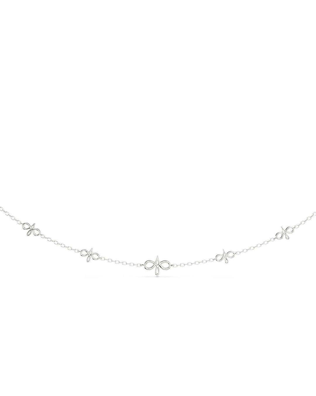 dettaglio del choker loghi argento