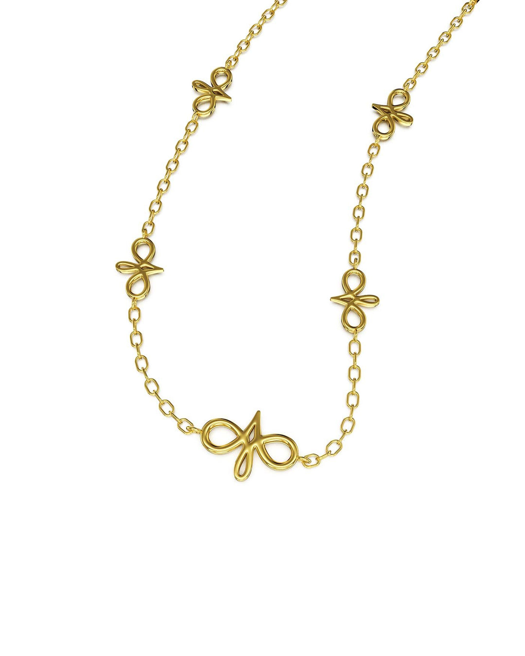 choker loghi placcato oro laterale