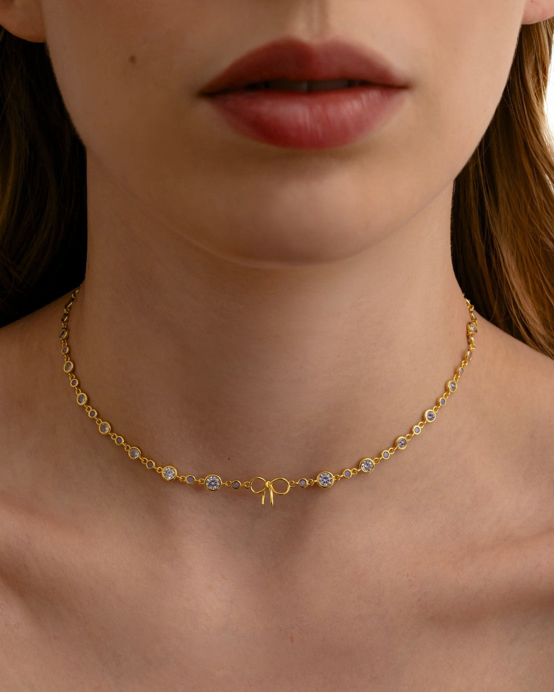close up indossato choker mirabelle