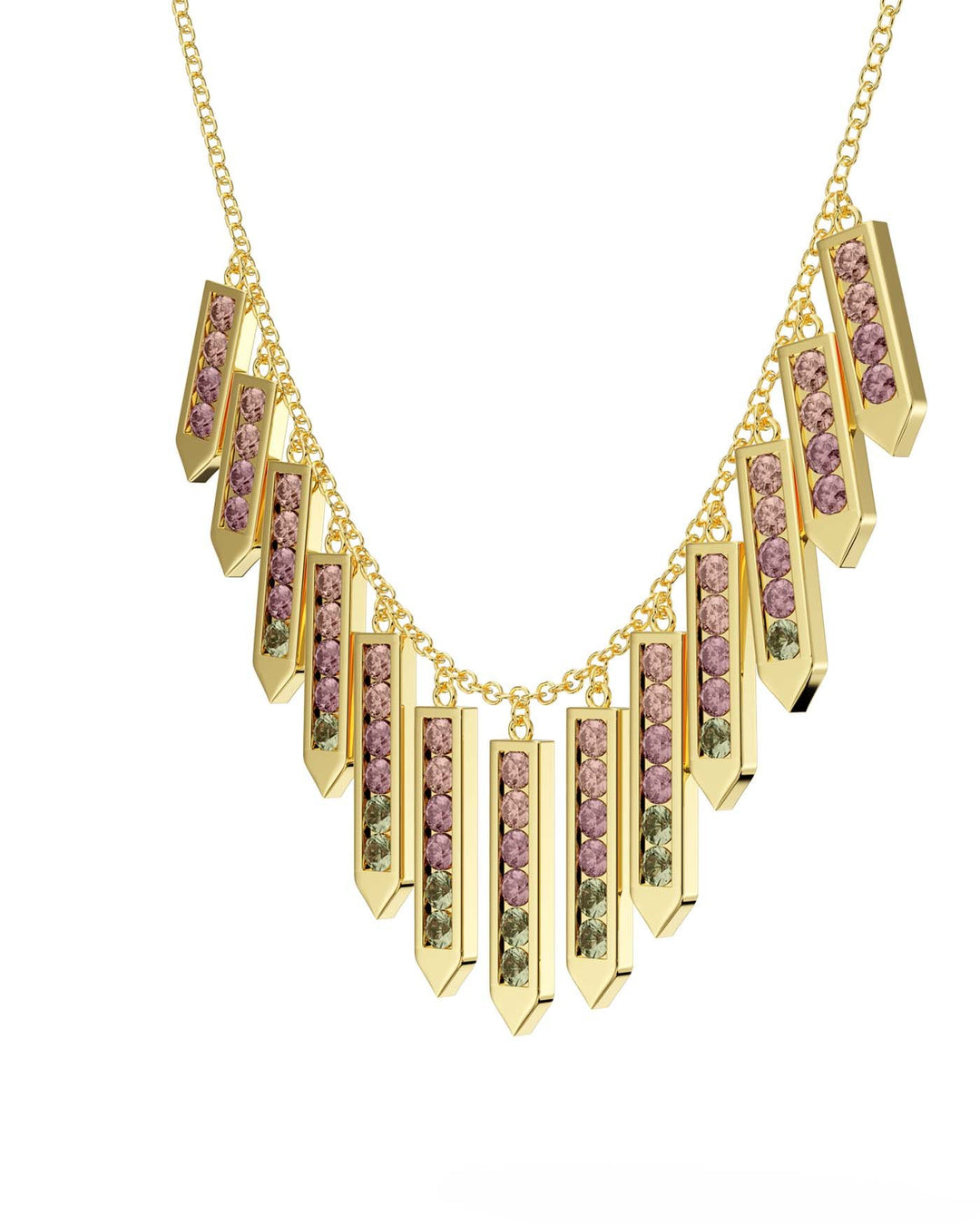 choker savanna placcato oro laterale