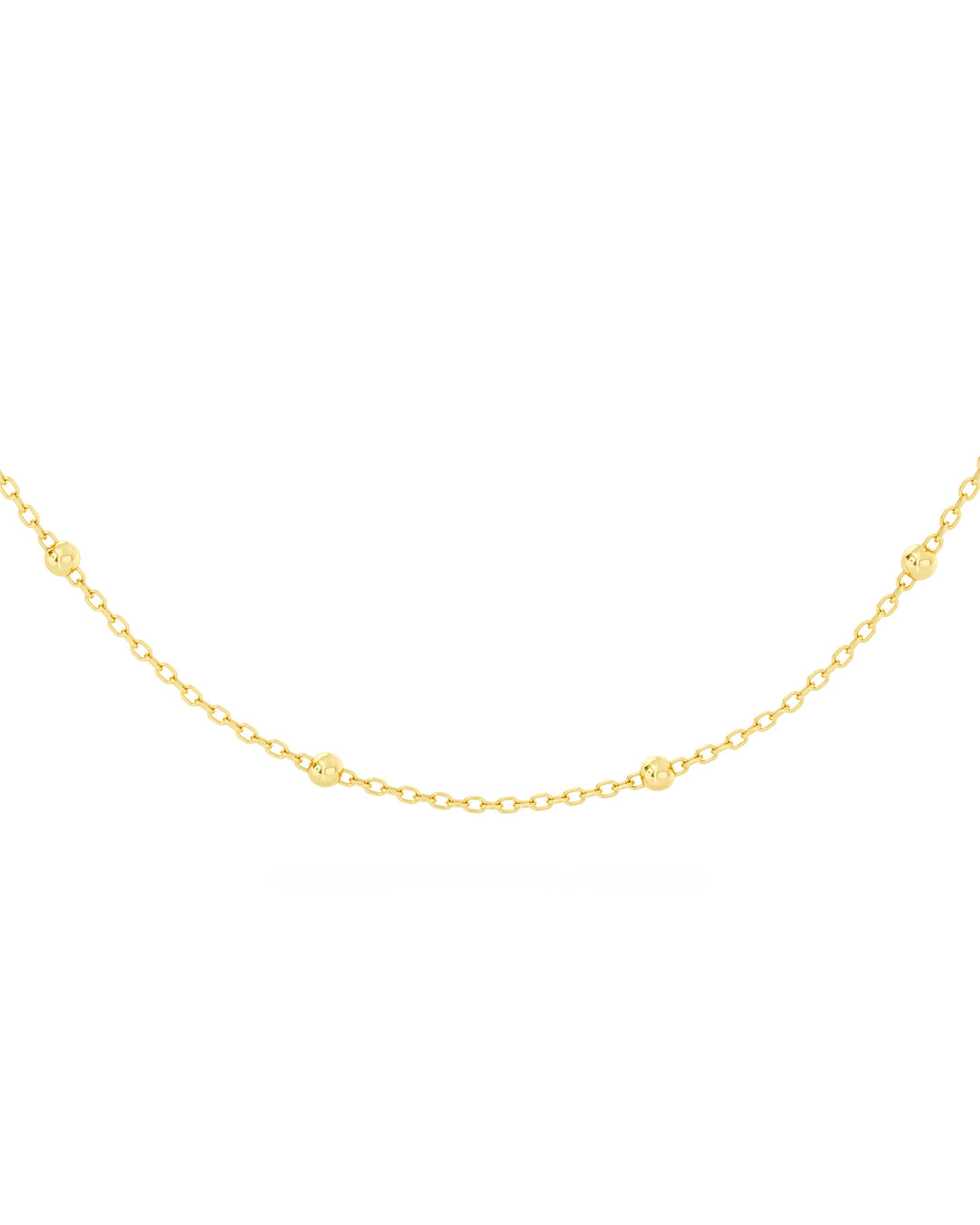 dettaglio collana choker oro con sfere 