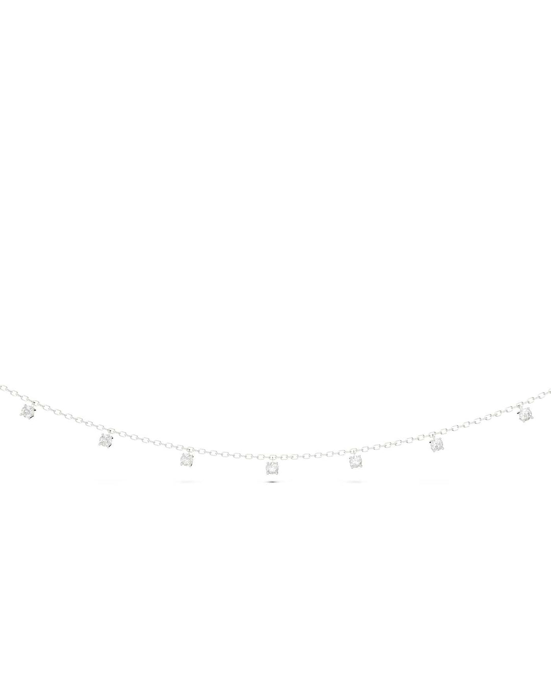 dettaglio del choker zirconia argento