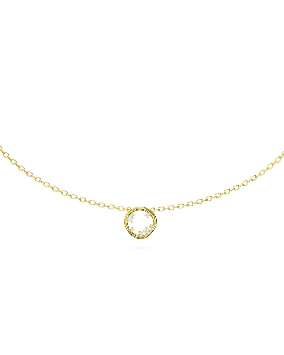 dettaglio della collana circle placcata oro