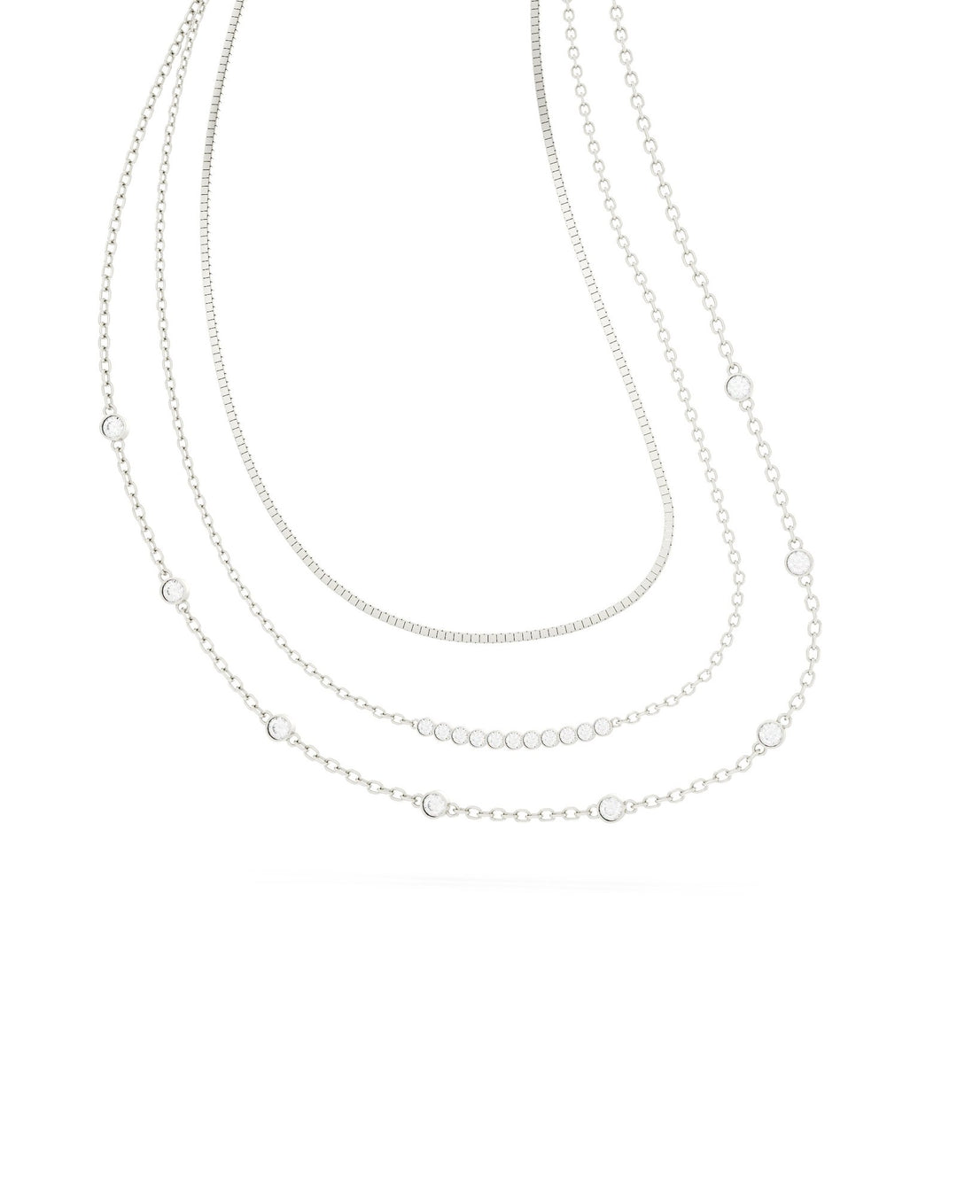 collana dea multifilo argento