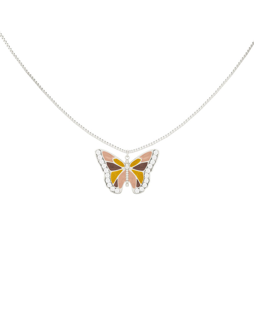 HCTCPALS Collana Donna Con Ciondolo A Forma Di Corno Italiano, Farfalla, Volpe, Fiore – Placcato Argento/Oro 14K, Delicato