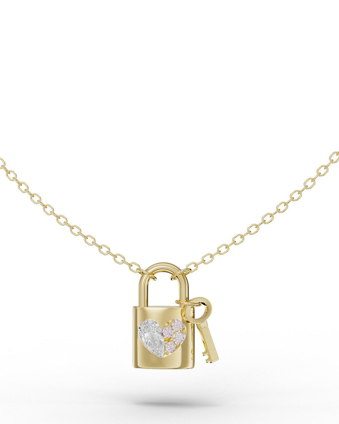 collana heartlock placcata oro