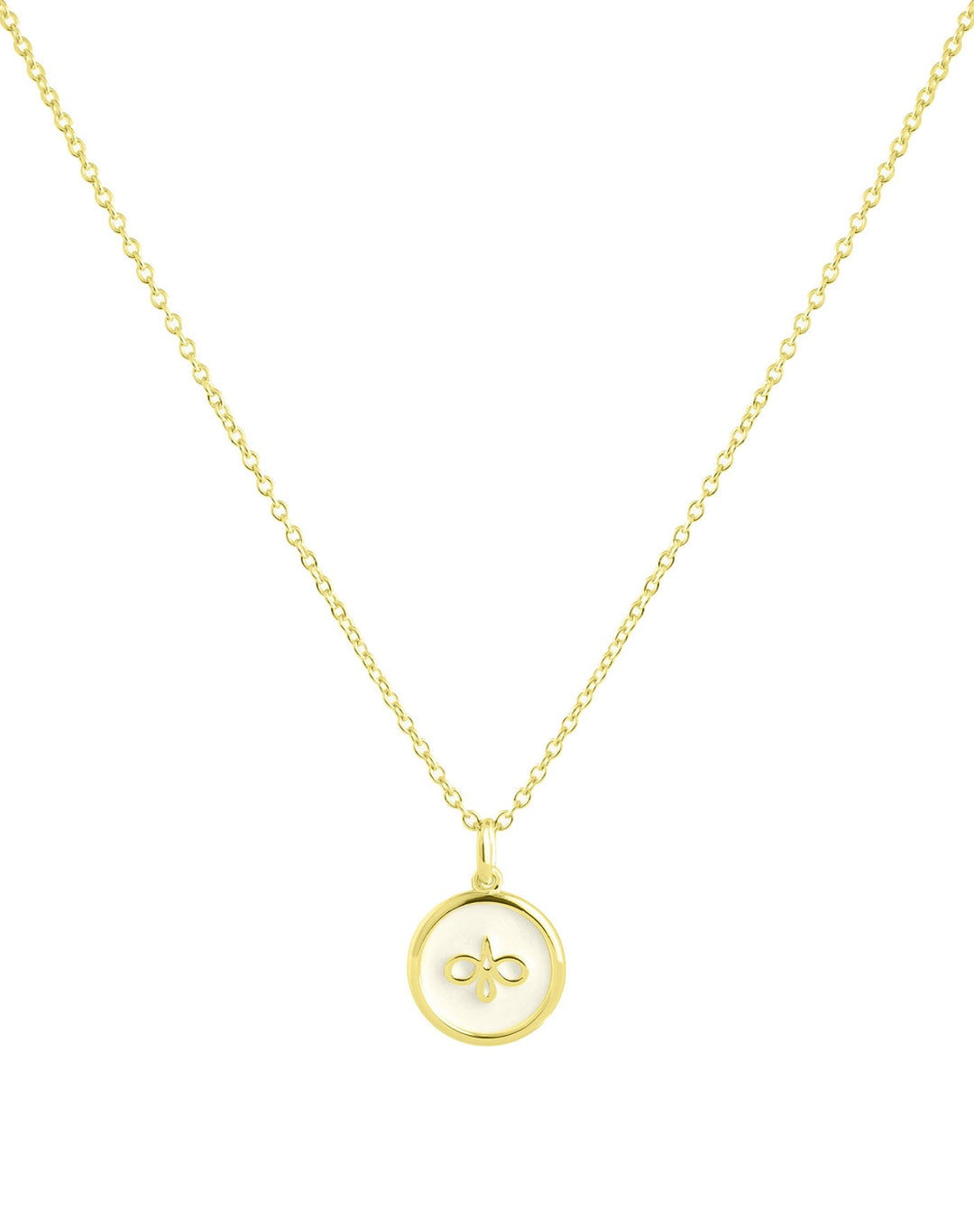 collana logo placcata oro