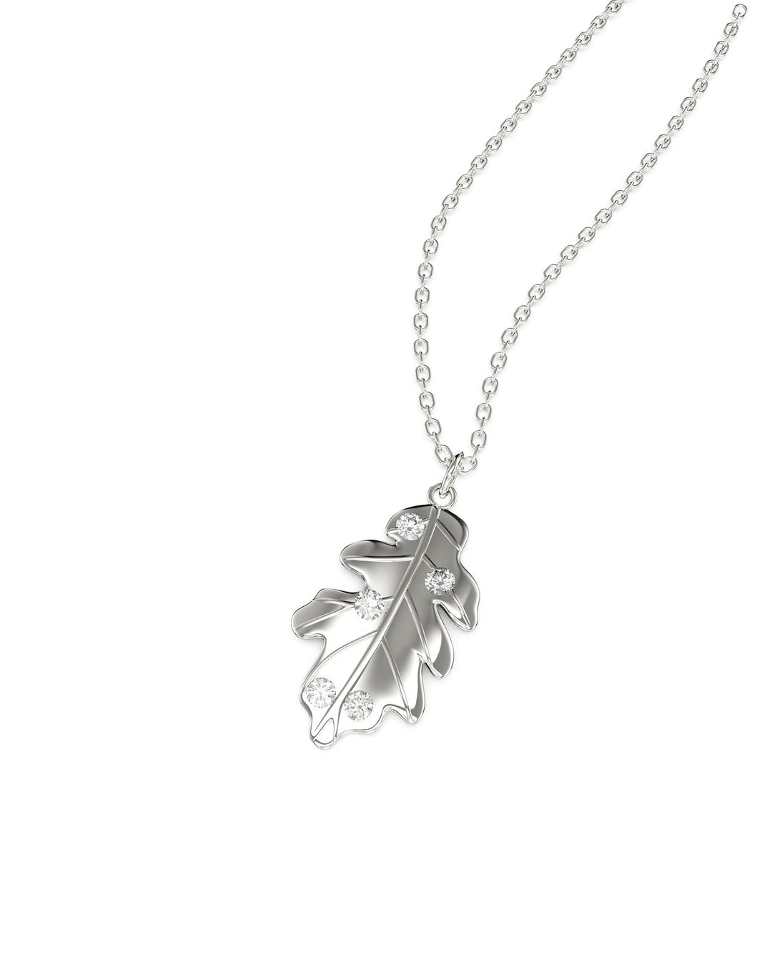 collana oak argento laterale