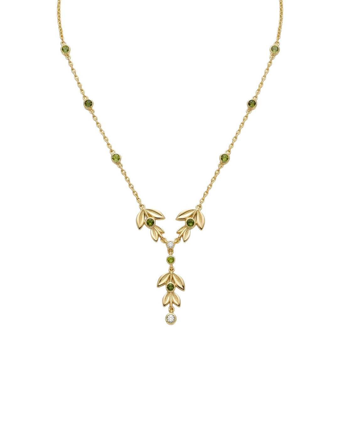Collana Pendente Rametti di Ulivo in Argento