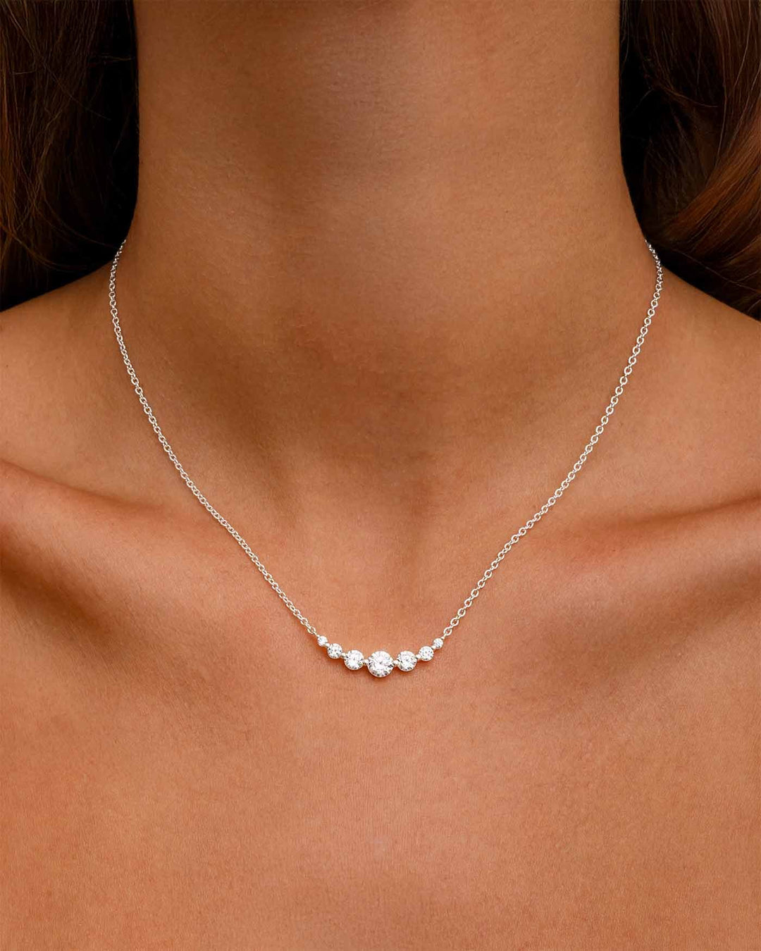 close up indossato collana party argento