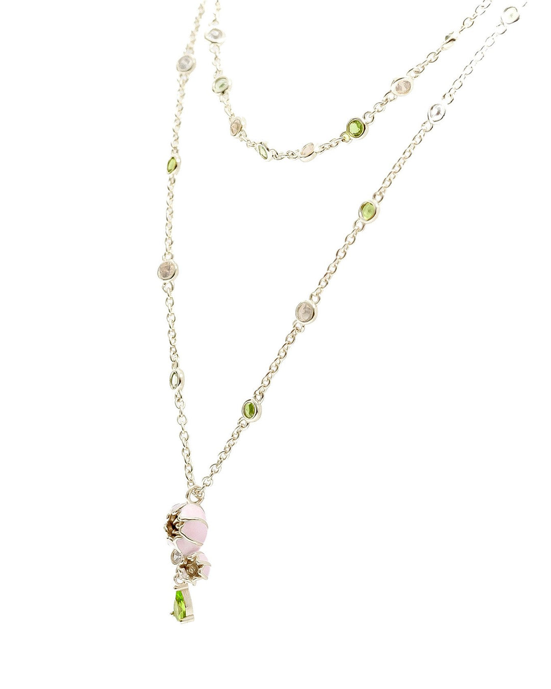 Collana Peonia Multifilo in Ottone