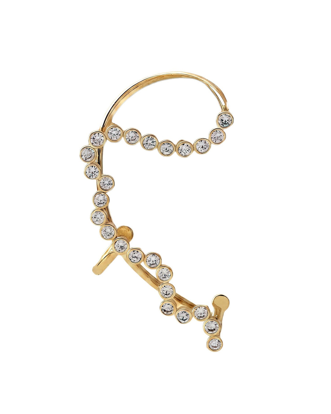 Cuffy Luce Ear Cuff in Argento