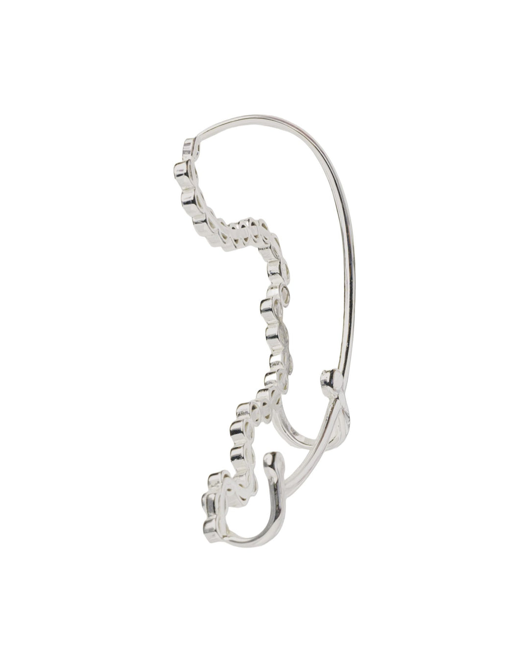 Cuffy Luce Ear Cuff in Argento