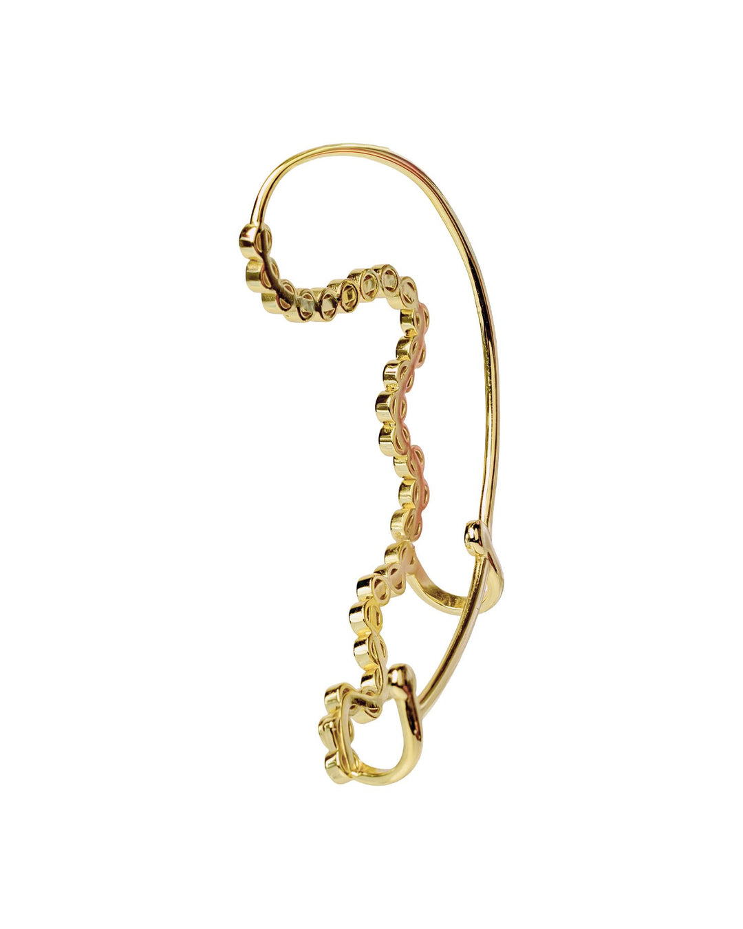 Cuffy Luce Ear Cuff in Argento