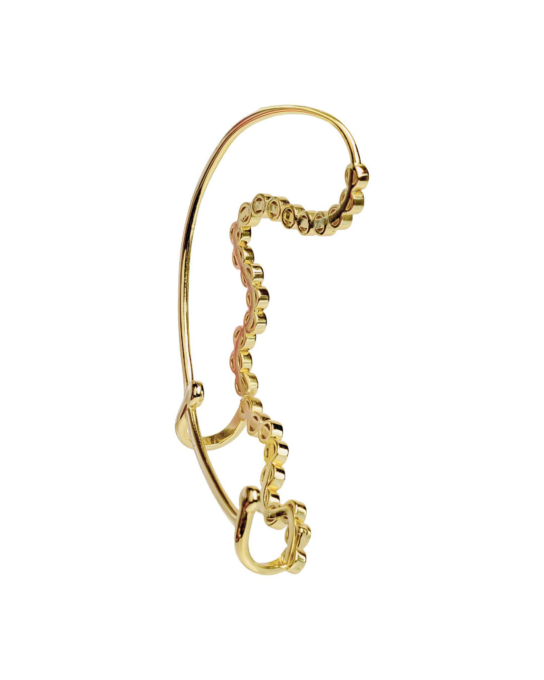 Cuffy Luce Ear Cuff in Argento
