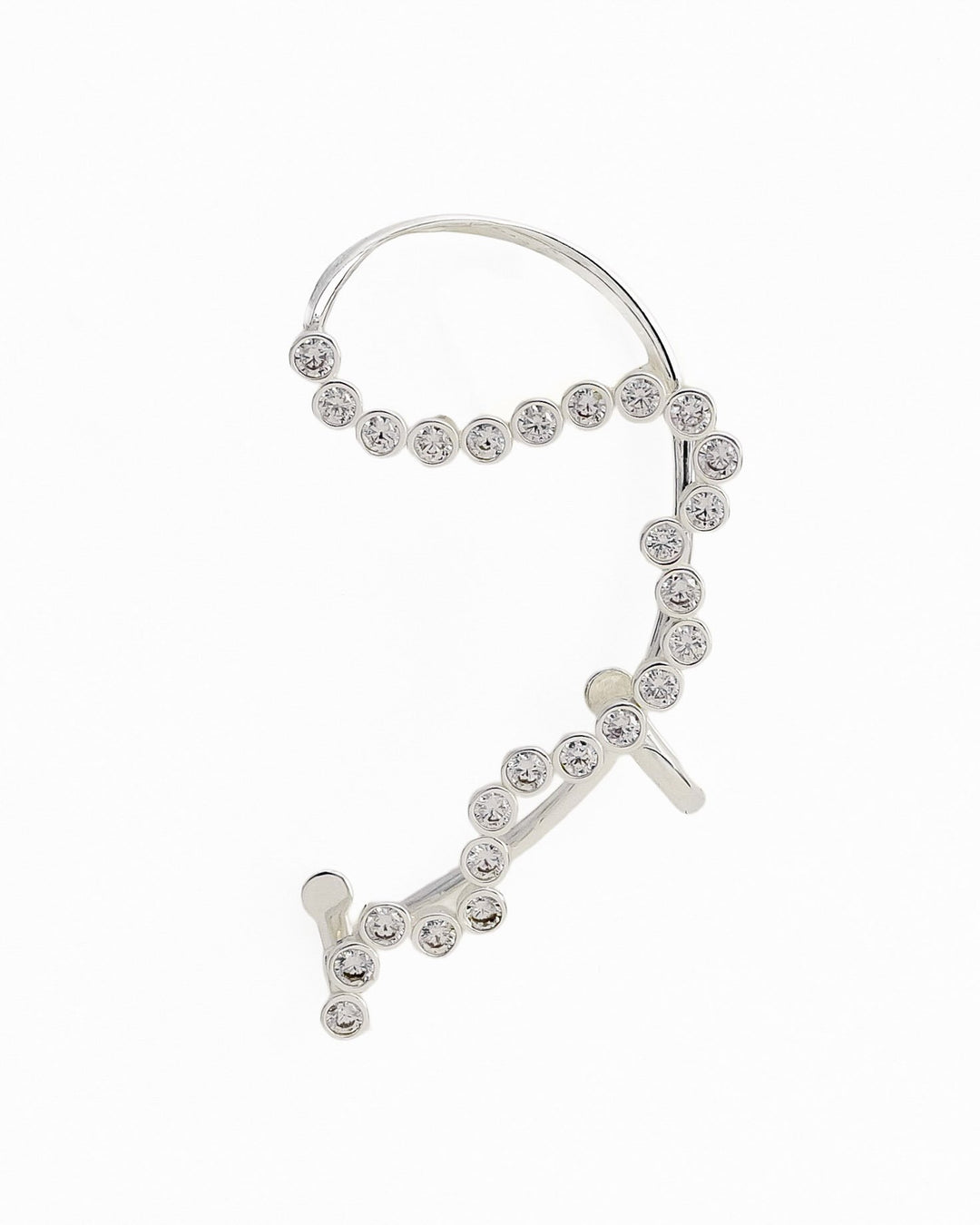 Cuffy Luce Ear Cuff in Argento