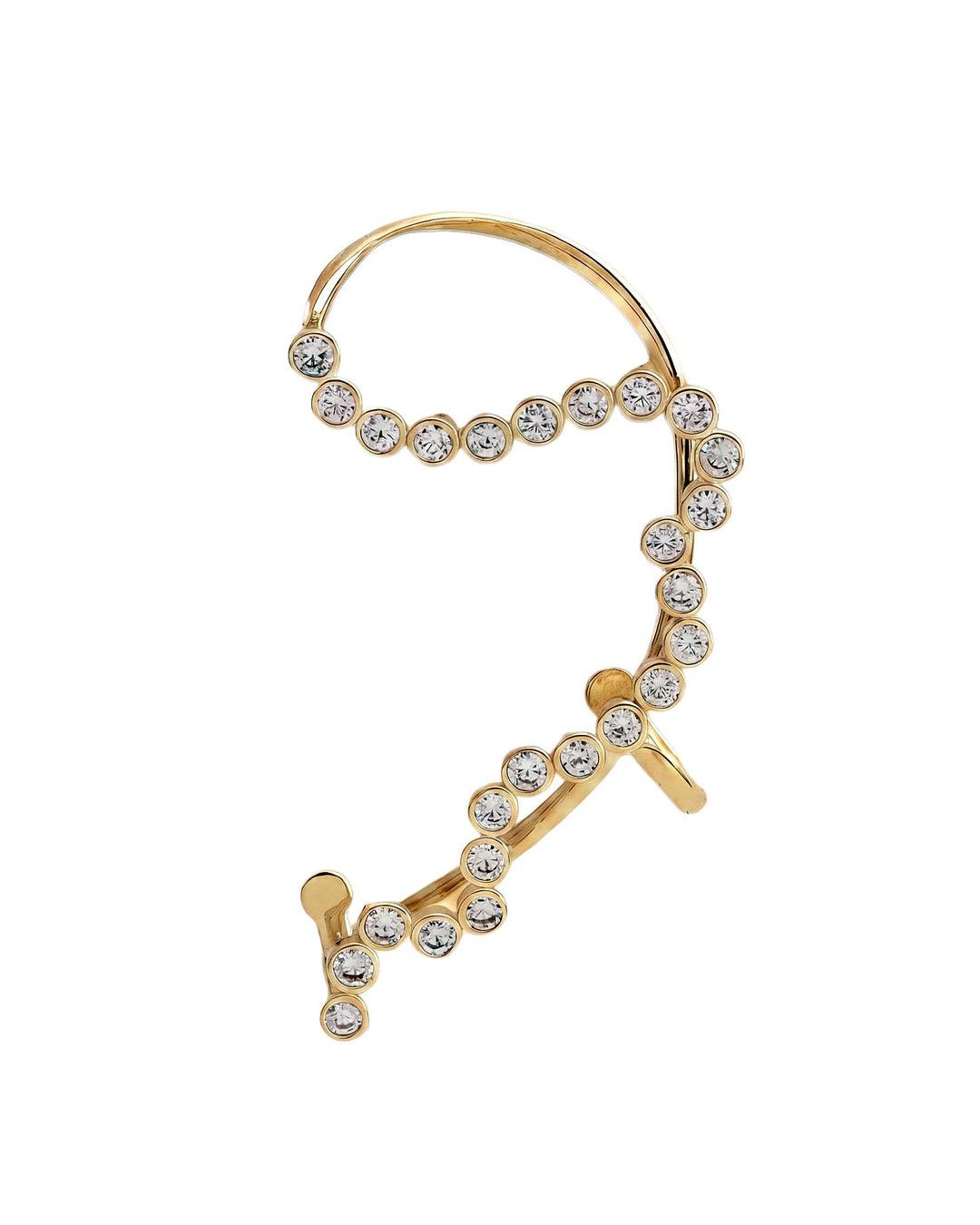 Cuffy Luce Ear Cuff in Argento