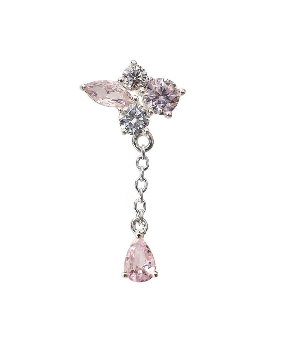 Orecchini Carini da Donna Regina di Cuori Brillanti con Zirconia Orecchini Carini da Donna Regina di Cuori Brillanti con Zirconia