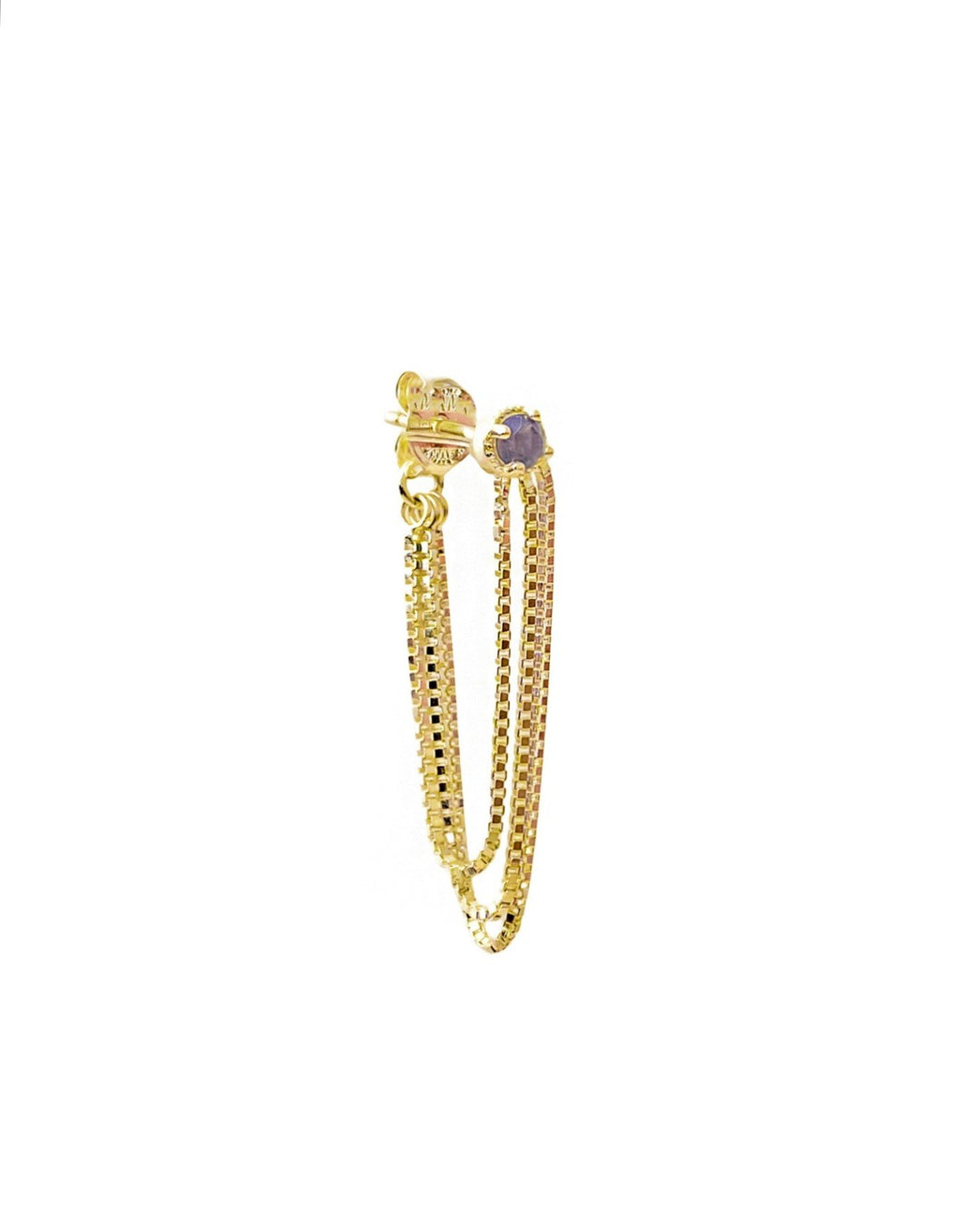 Orecchino Pendente Bond in Ottone con Tre Catene