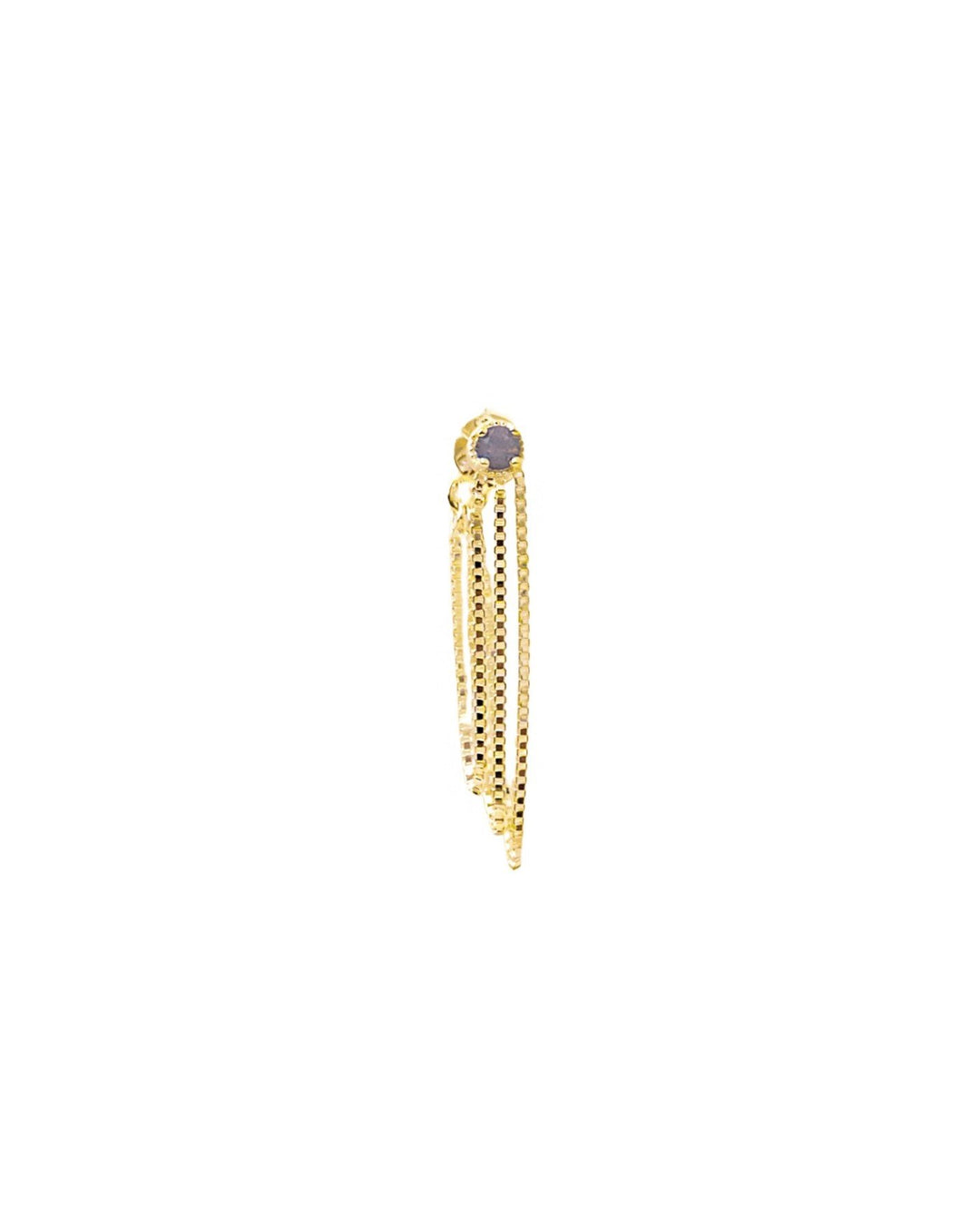 Orecchino Pendente Bond in Ottone con Tre Catene