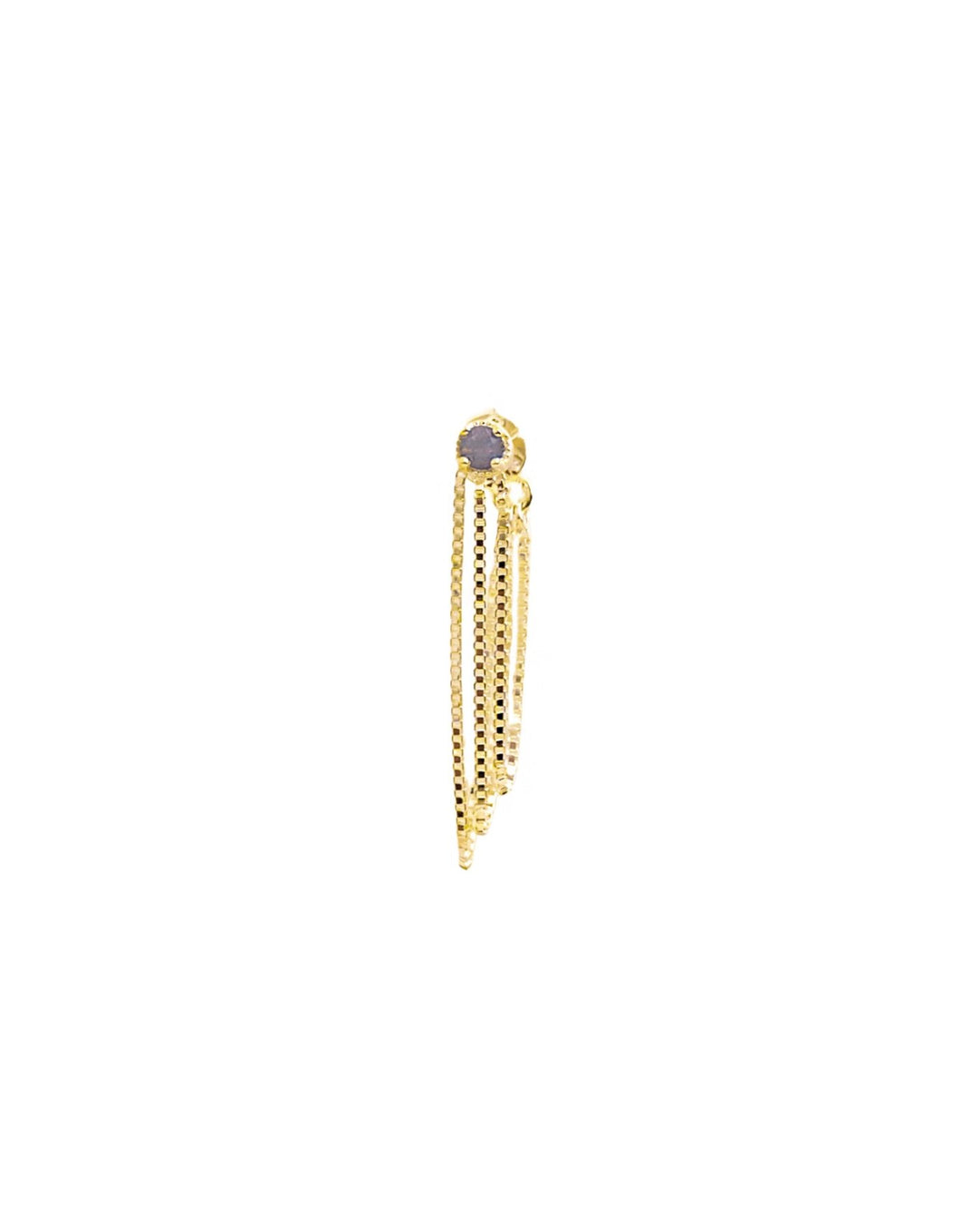 Orecchino Pendente Bond in Ottone con Tre Catene