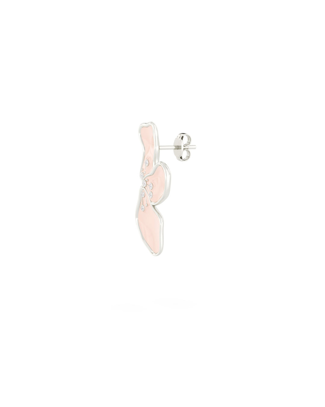 orecchino goddess argento di lato