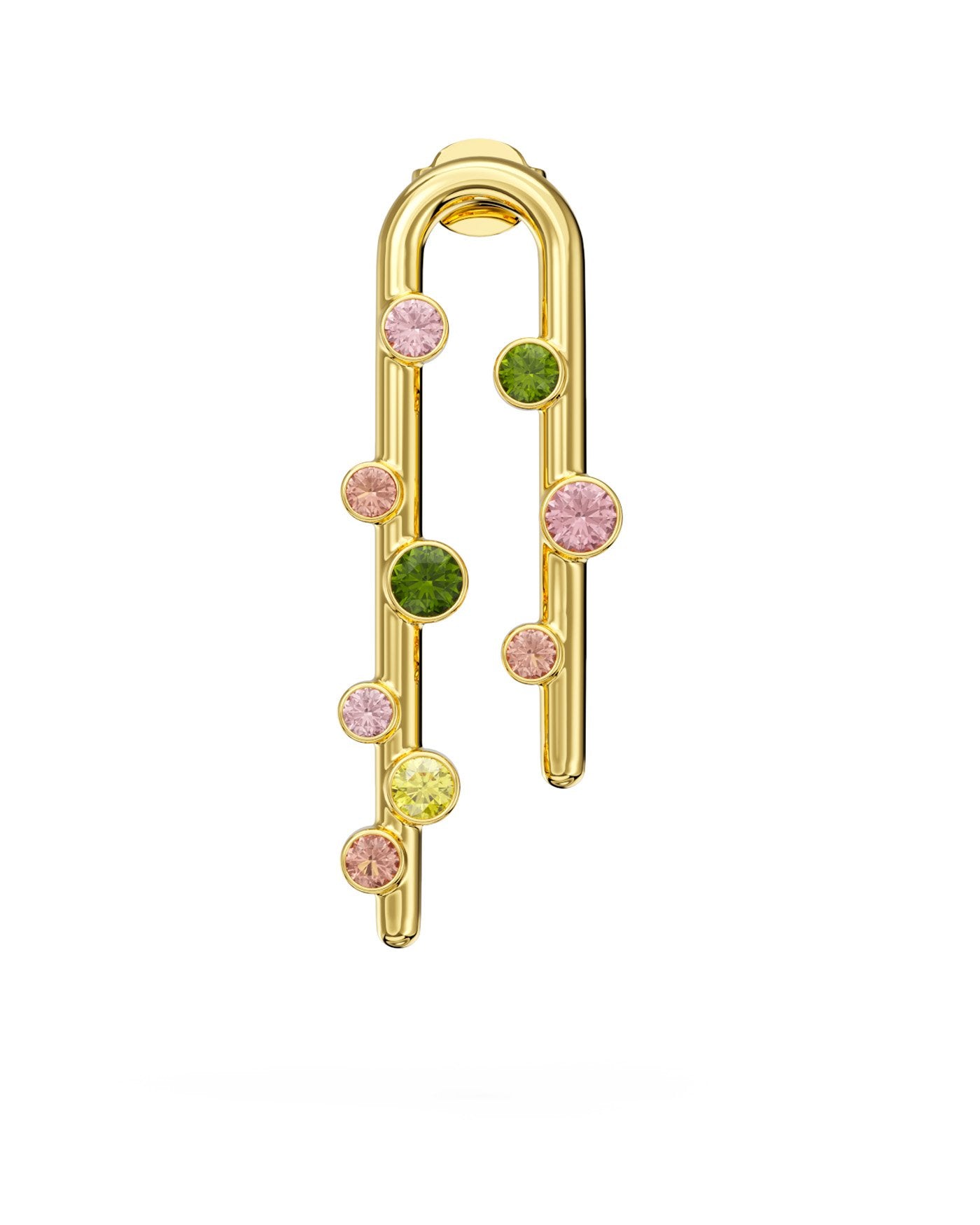 Orecchino in diamanti, perle e gemme multicolore – Marco Bicego Orecchino in diamanti, perle e gemme multicolore – Marco Bicego