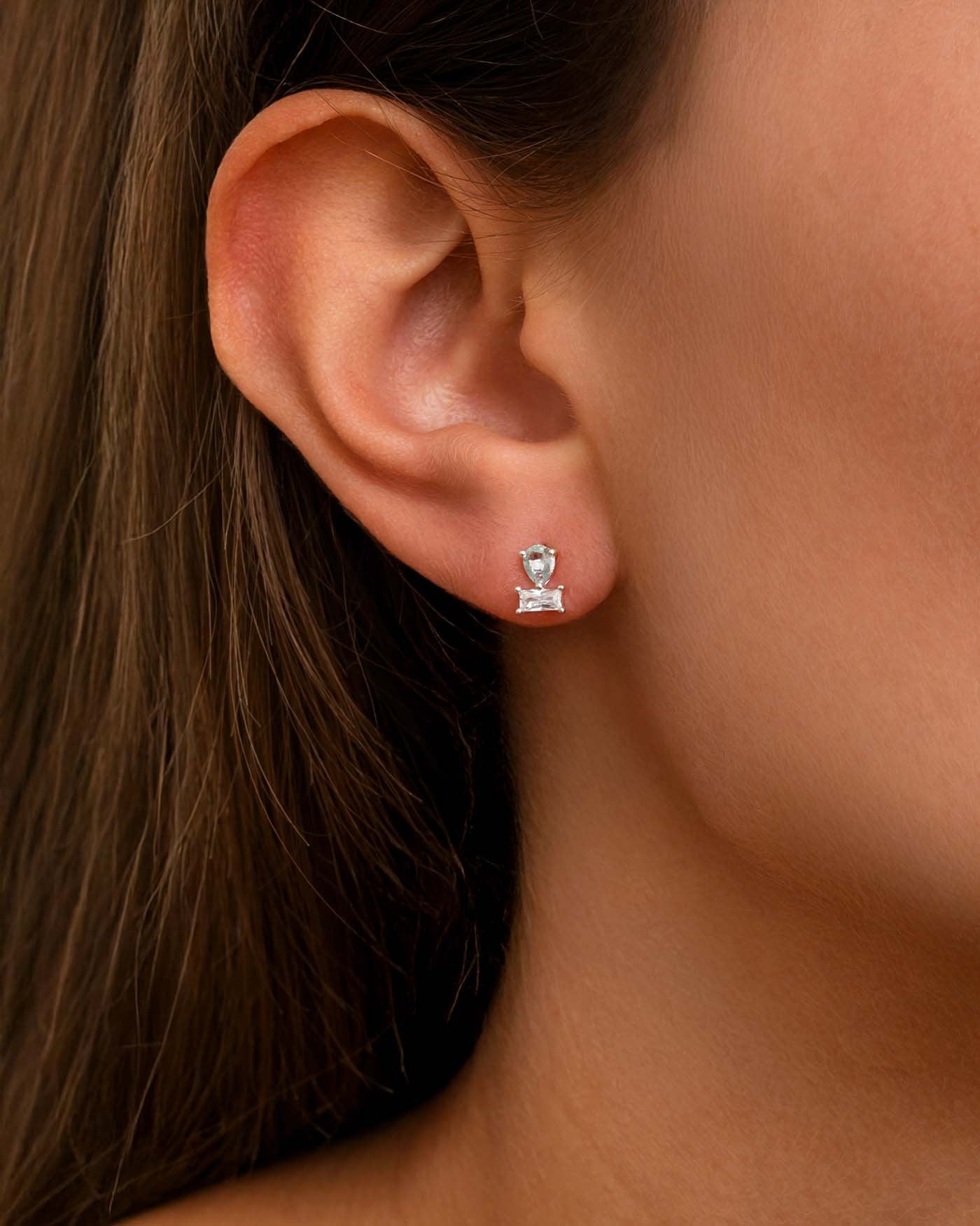 Clever Schmuck Orecchini Donna In Argento Sterling 925 A Forma Di Ala - 35mm, Satinati E Lucidi, Con Dettagli Diamantati, Regalo In Confezione Elegante