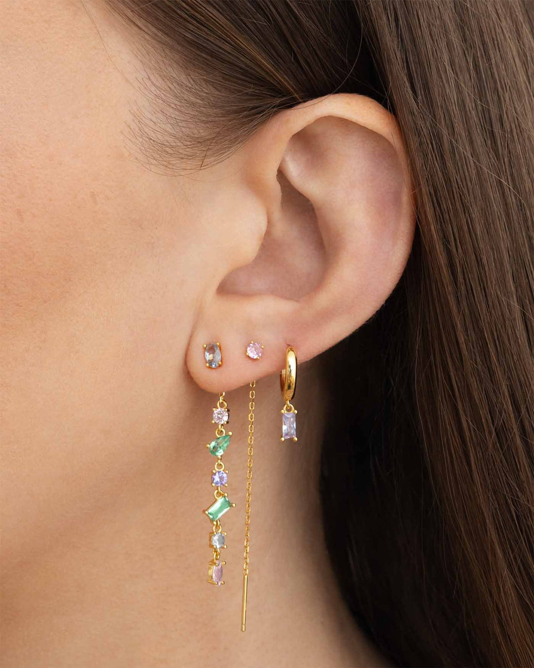 close up indossato set estate oro