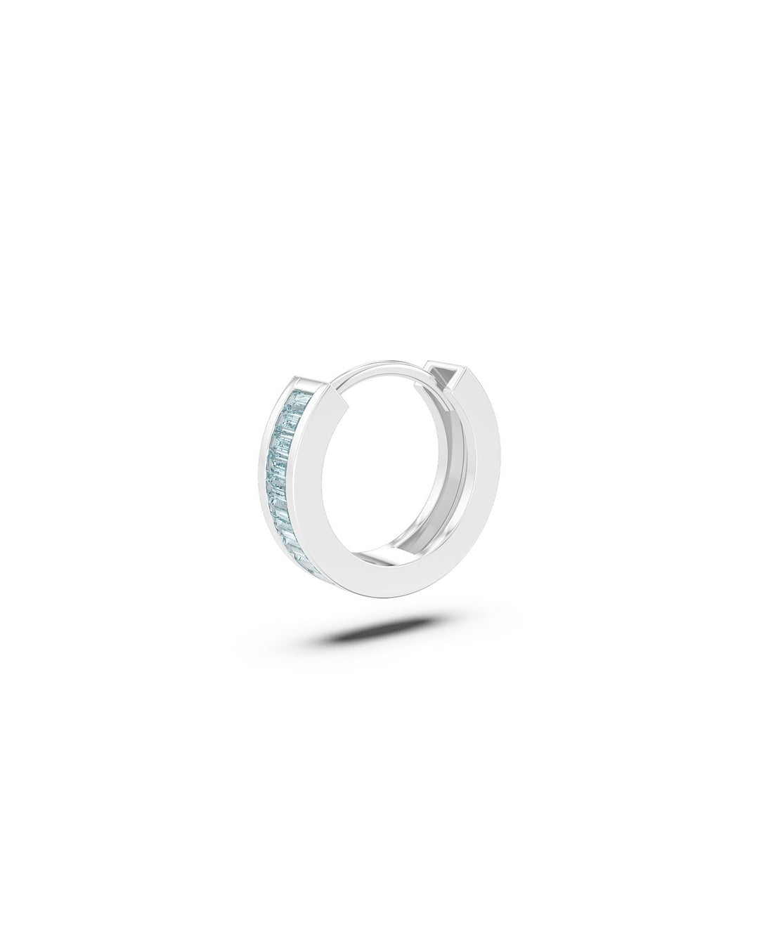 hoop zirconia ghiaccio argento nel set ghiaccio
