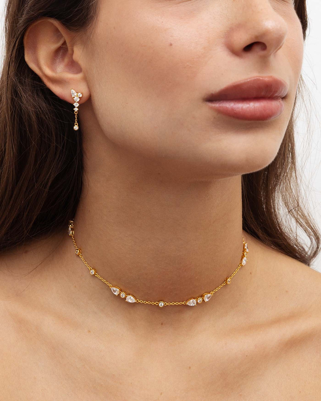 close up indossato set joy oro