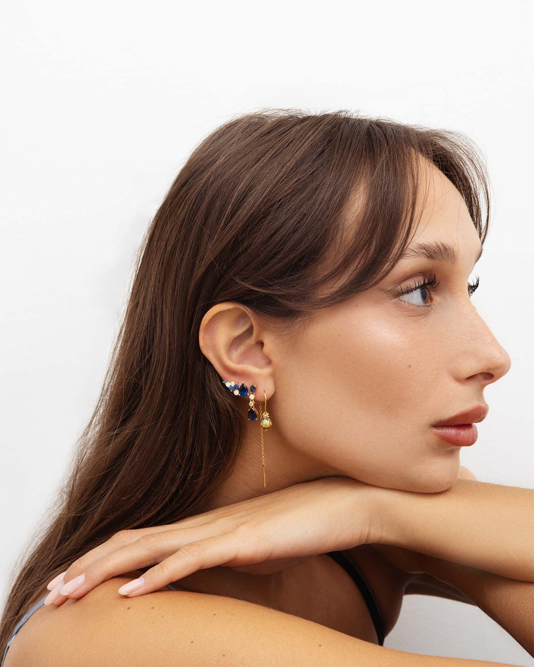 modella indossa set joy oro