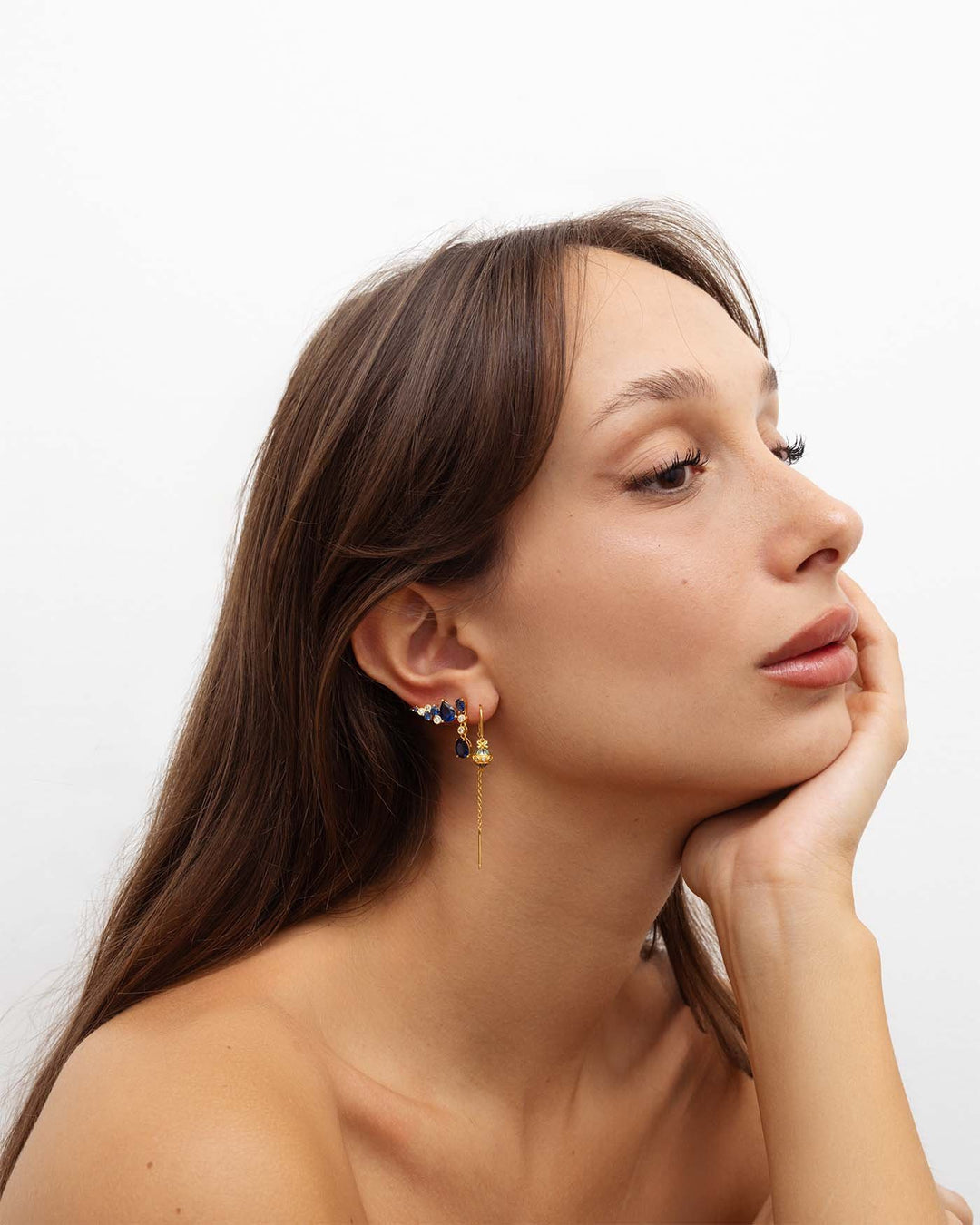 modella indossa set joy oro