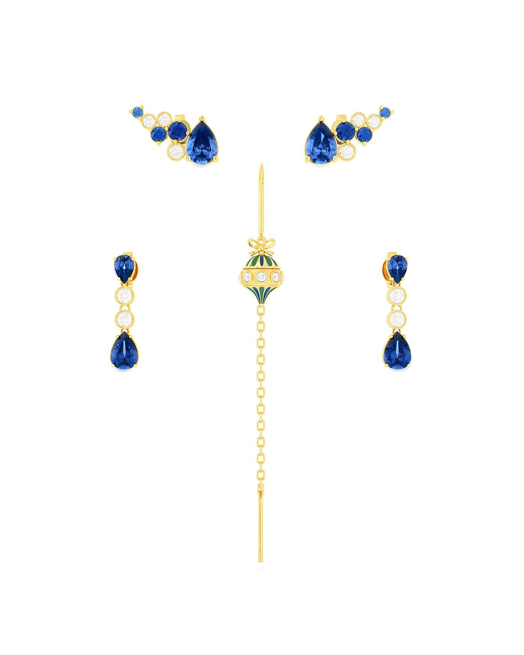 set orecchini natalizi collezione glimmer oro