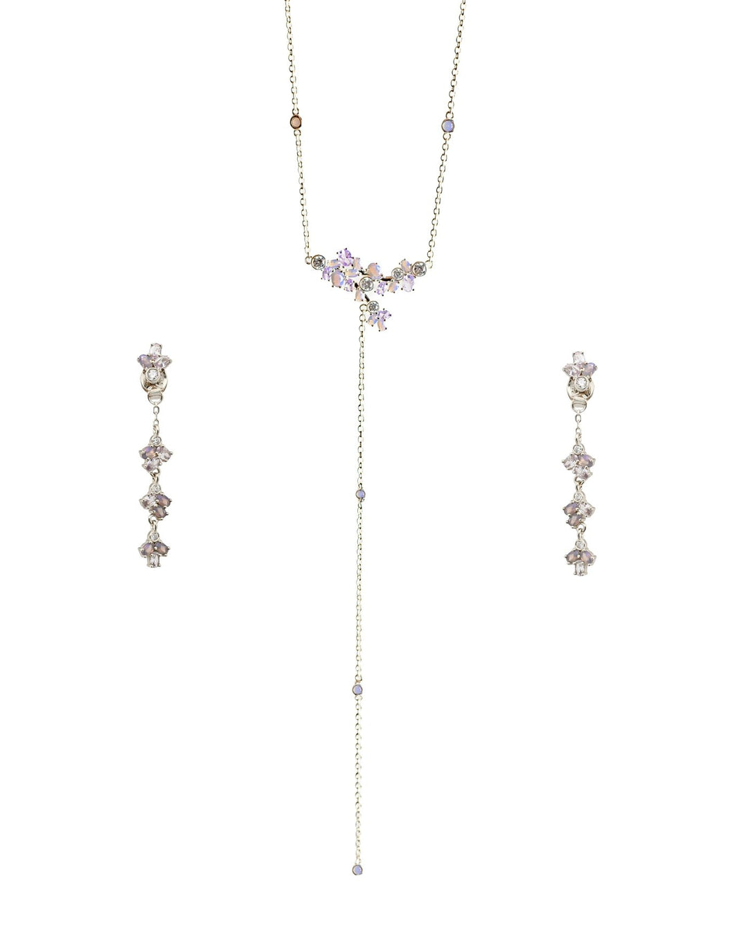 set lavanda argento