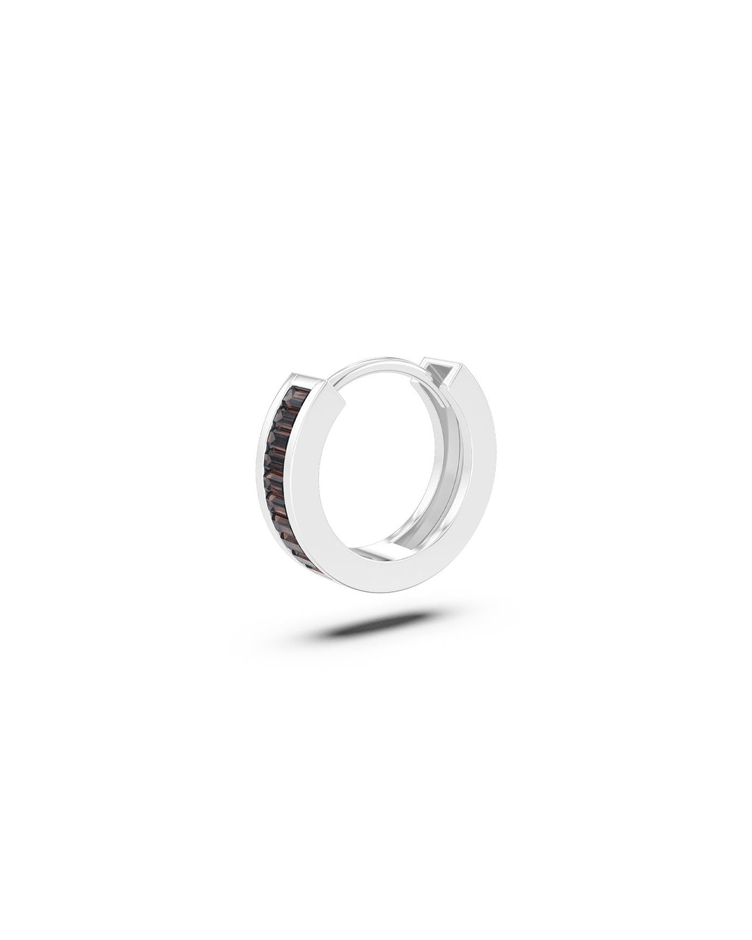 hoop zirconia marrone argento nel set marrone