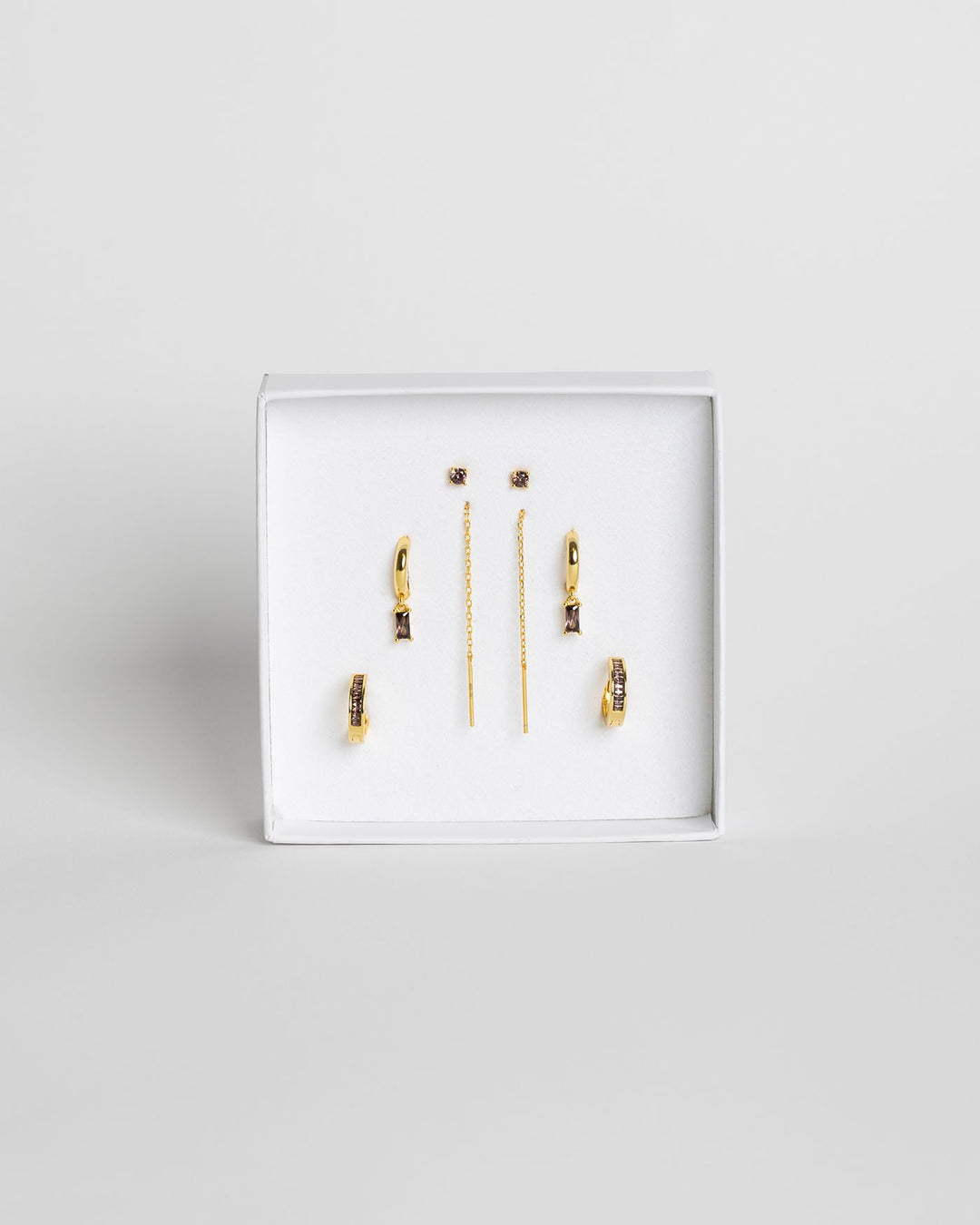 set marrone placcato oro