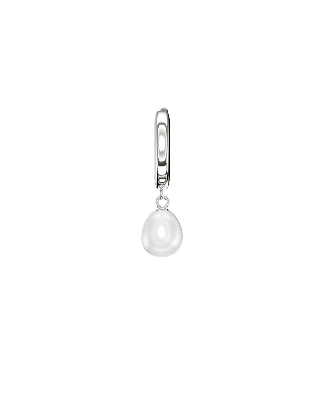 hoop perla nel set perle argento