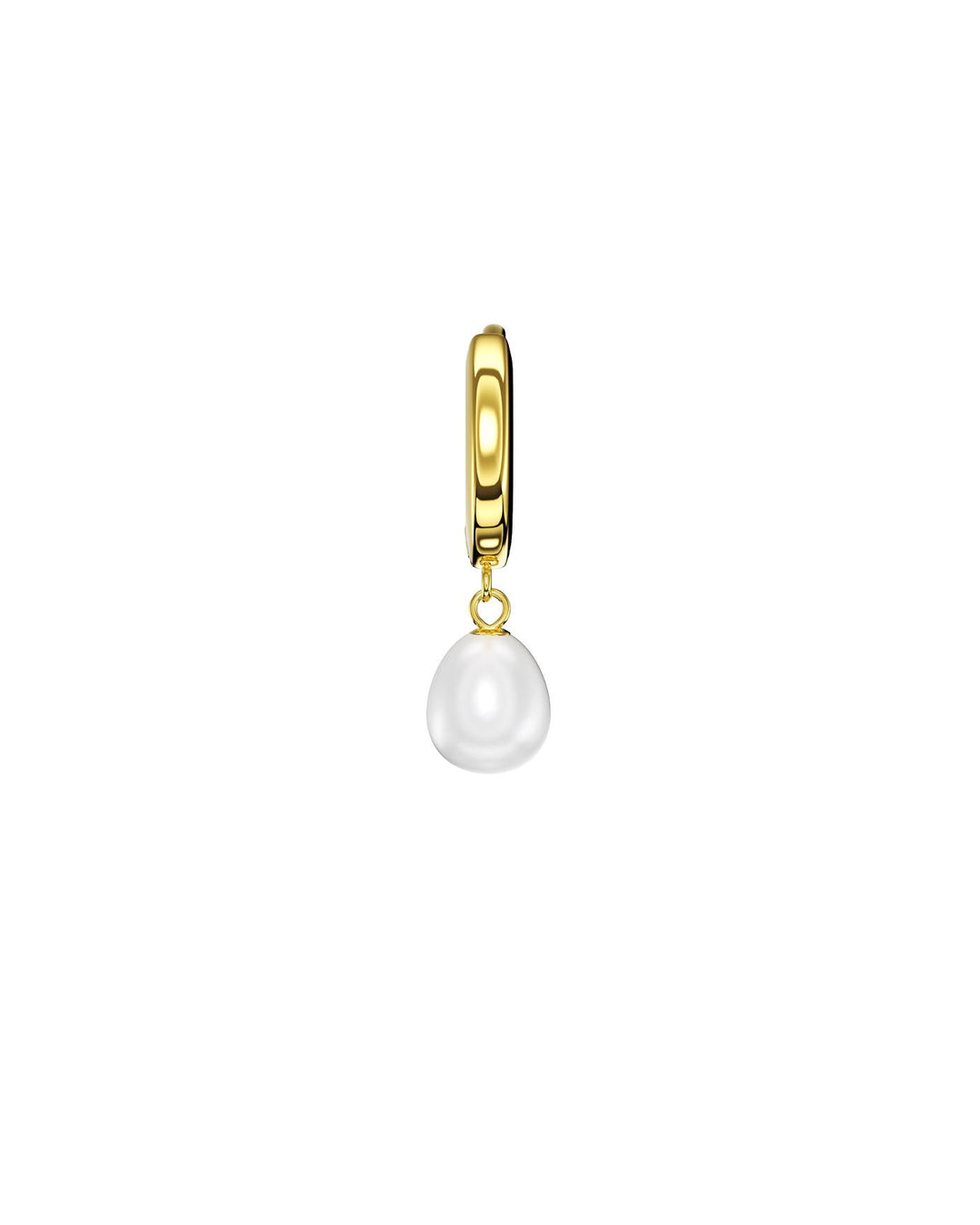 hoop perla placcato oro nel set perle